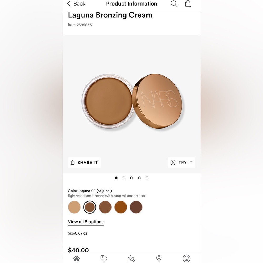 Nars Laguna Bronzing Cream